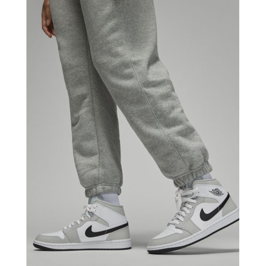Women's Jordan Brooklyn Fleece Pants - DK GREY HEATHER/WHITE