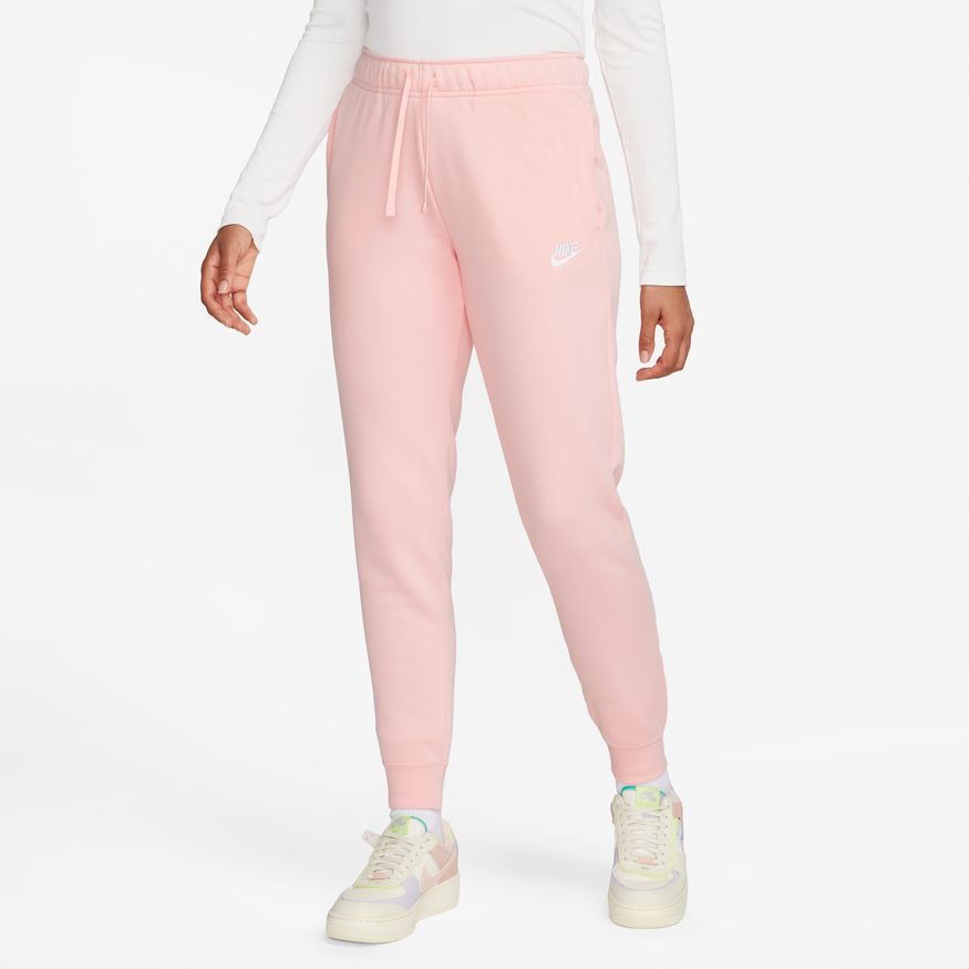 Women&#39;s Nike Sportswear Club Fleece - MED SOFT PINK/WHITE