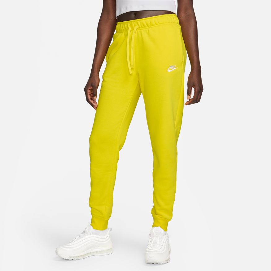 yellow nike fleece joggers
