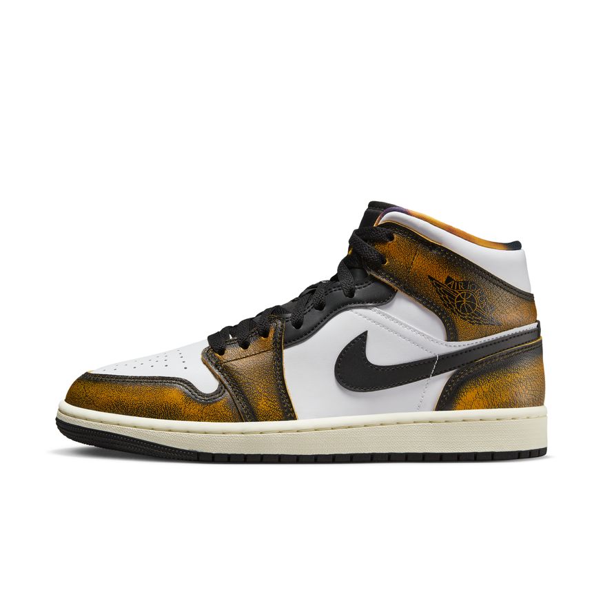 Jordan 'men's air cheap 1 mid se black/white/gold