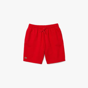 Men&#39;s Lacoste Tennis Fleece Shorts - RED-240
