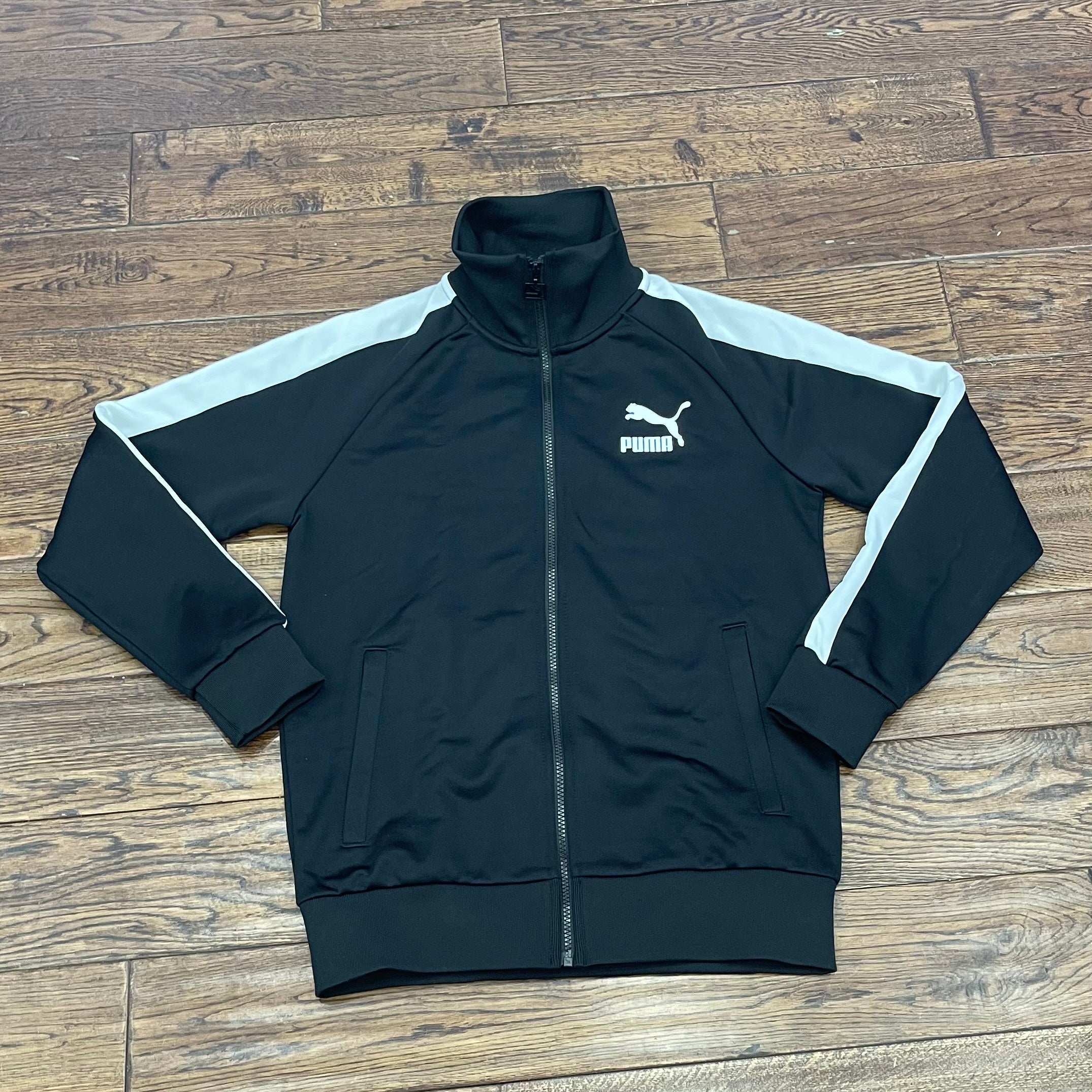 Puma track jacket black online