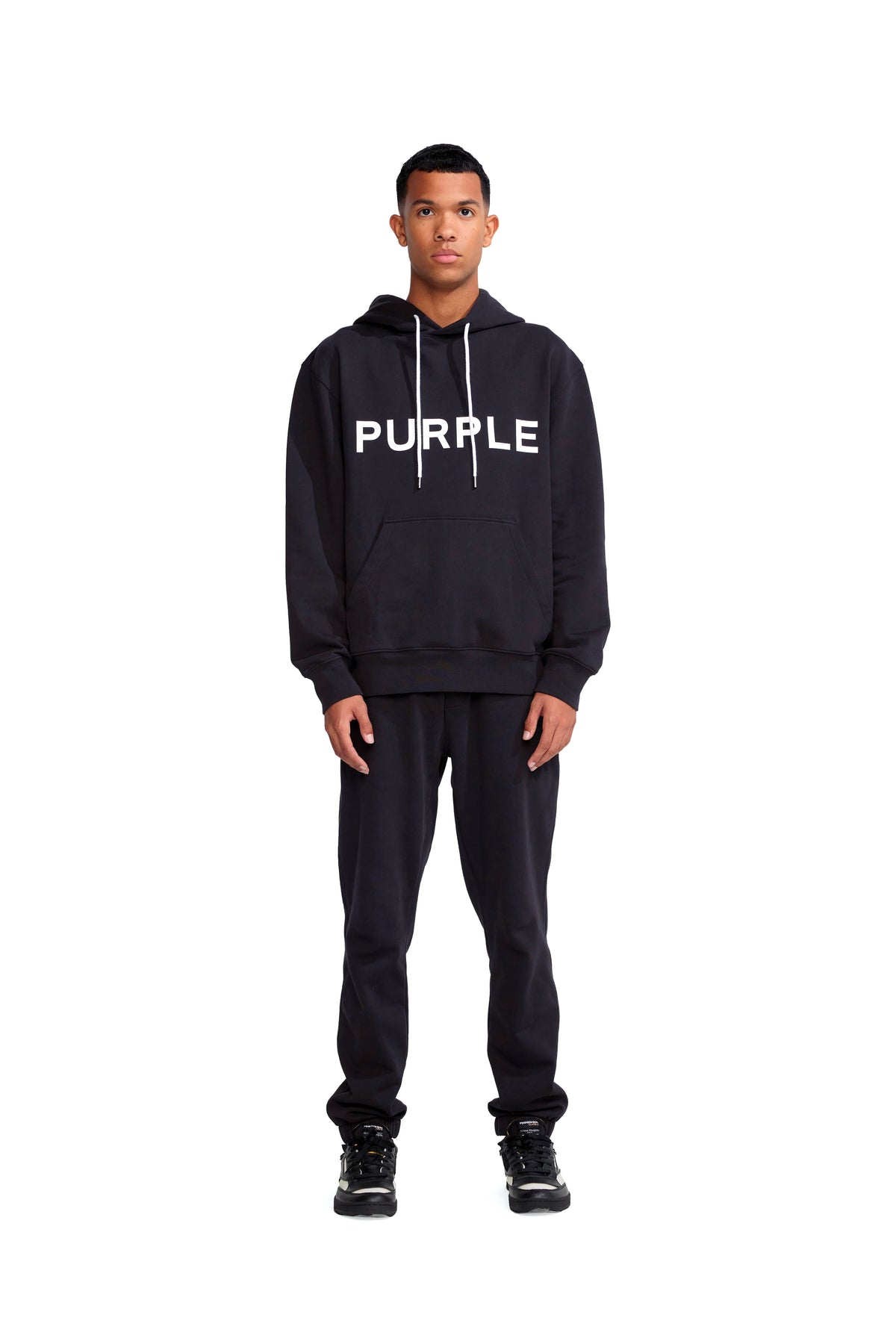 Purple Brand French Terry Sweatpant - CLASSIC BLACK BEAUTY