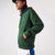 Men's Lacoste Kangaroo Pocket Color-Block Sweatshirt - GREEN