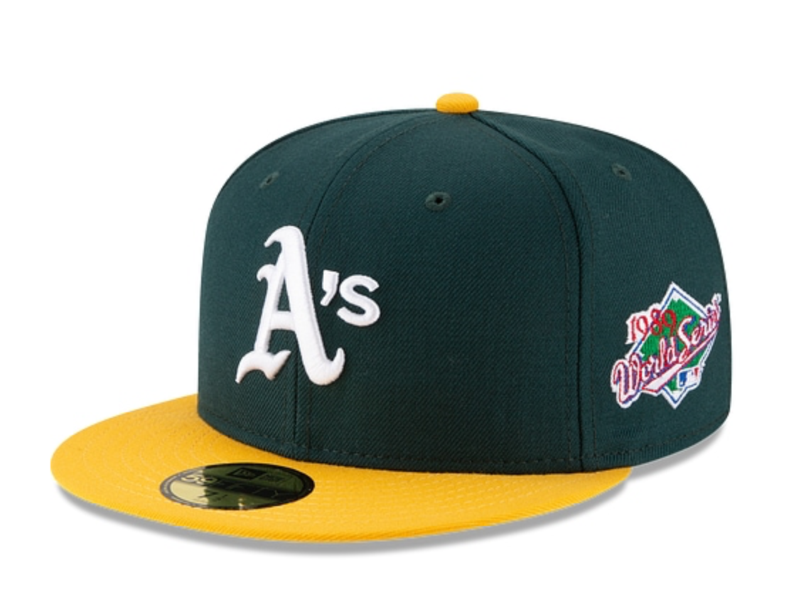 OAKLAND ATHLETICS WORLD SERIES SIDE PATCH 59FIFTY FITTED
