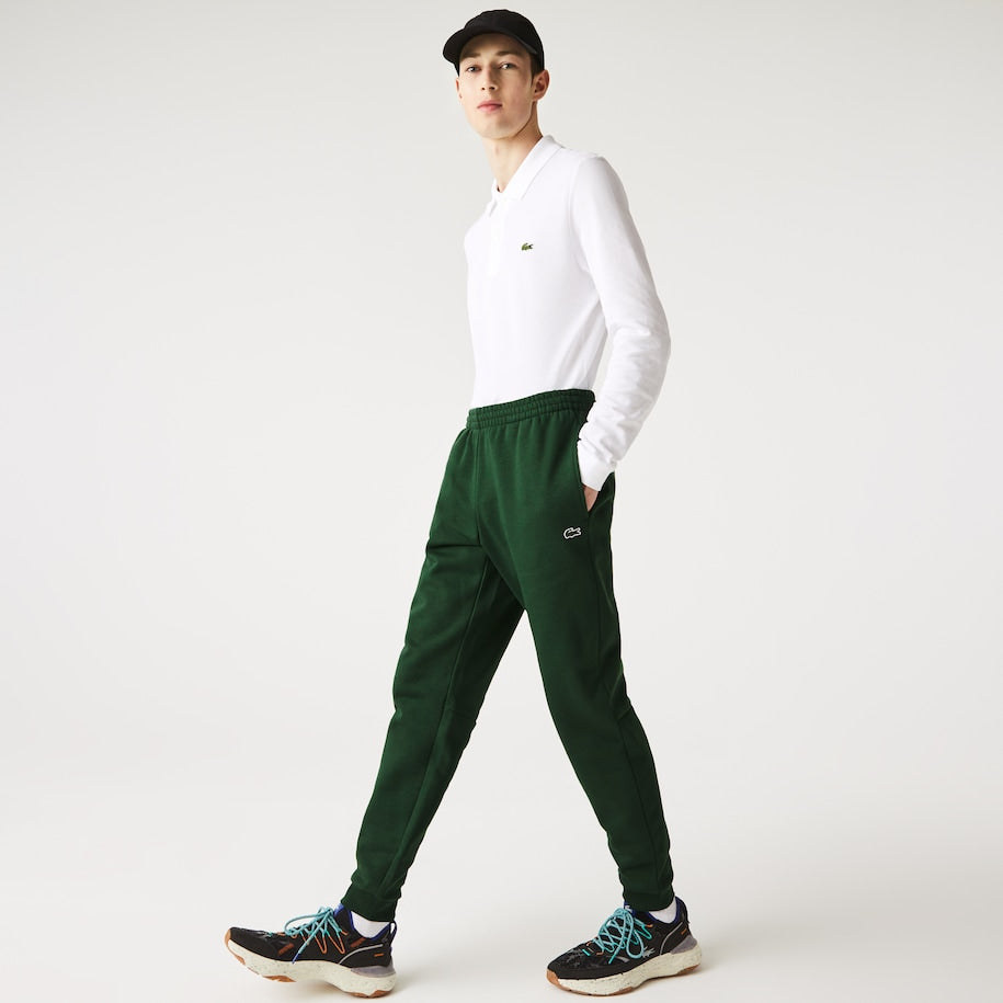 Lacoste Tapered Fit Fleece Trackpants - GREEN