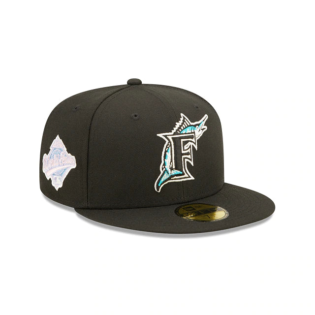 New Era 59FIFTY MLB Florida Marlins Pop Sweat Fitted Hat 7 1/8