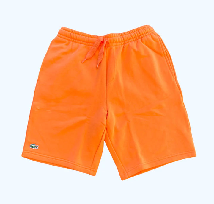 Men&#39;s Lacoste Tennis Fleece Shorts - ORANGE-DRA