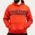Civilized Nation Hoodie - Red/Navy Blue