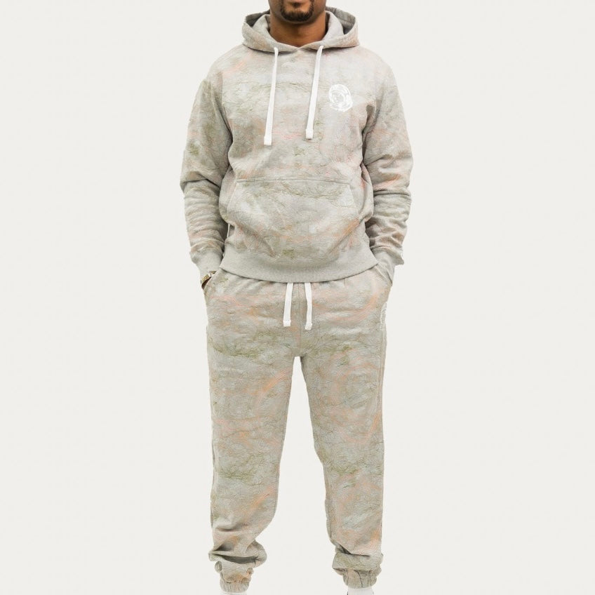 Men's BBC  Scribble Hoodie - HEATHER GREY