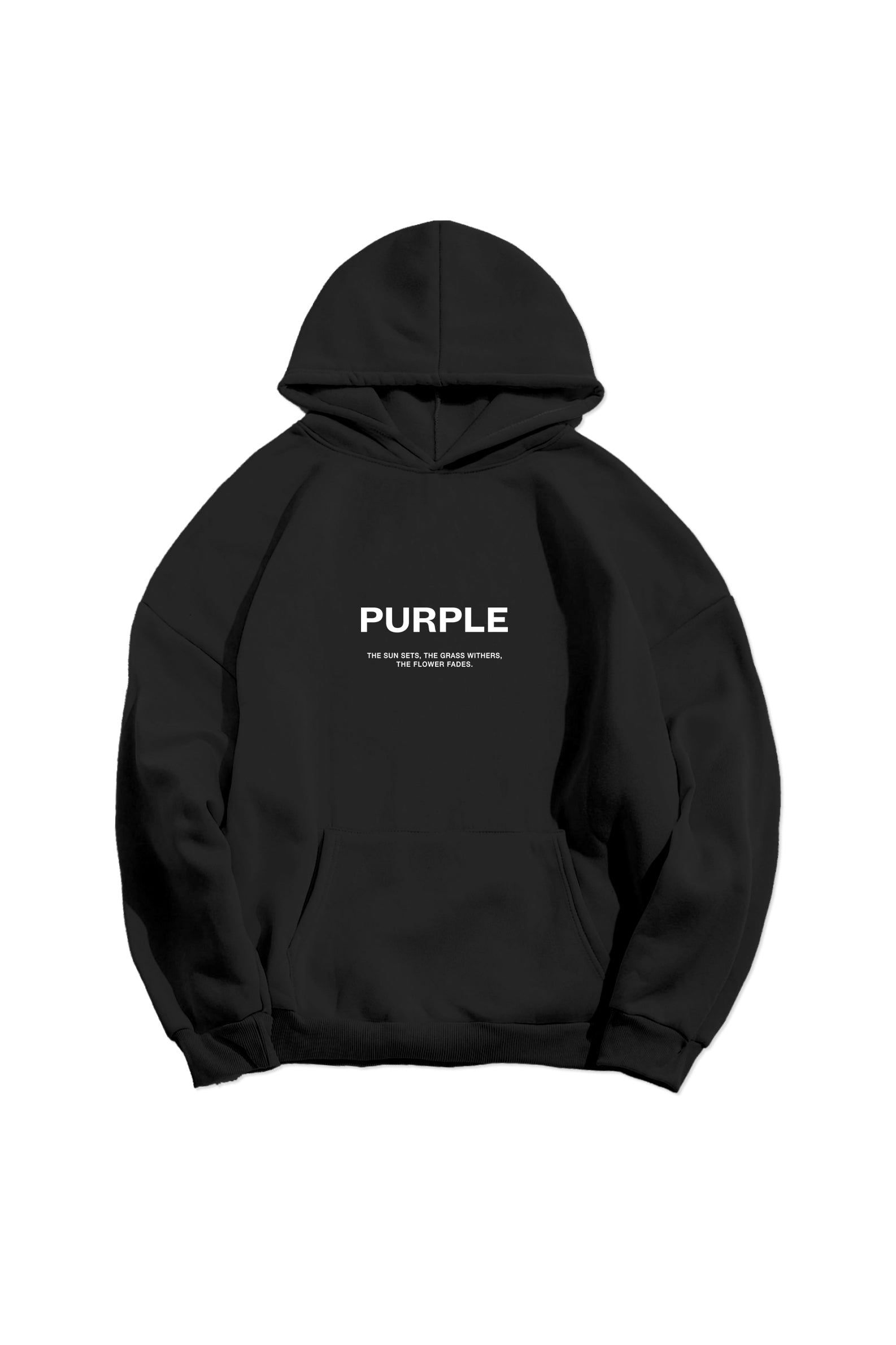 Purple Brand Fleece Full Zip Hoody-GREEN - Civilized Nation